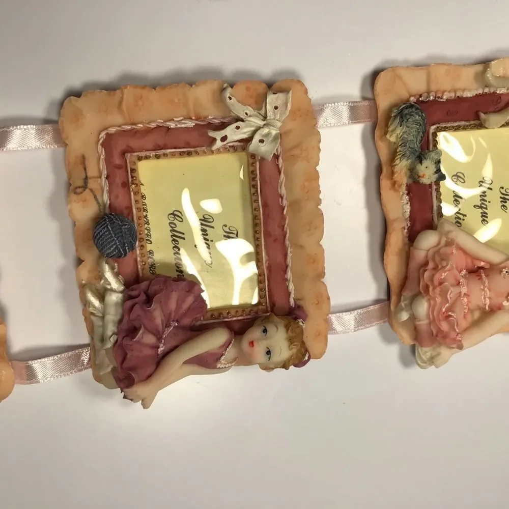 *M1 multi-opening resin photo frame for displaying multiple photos ballerina